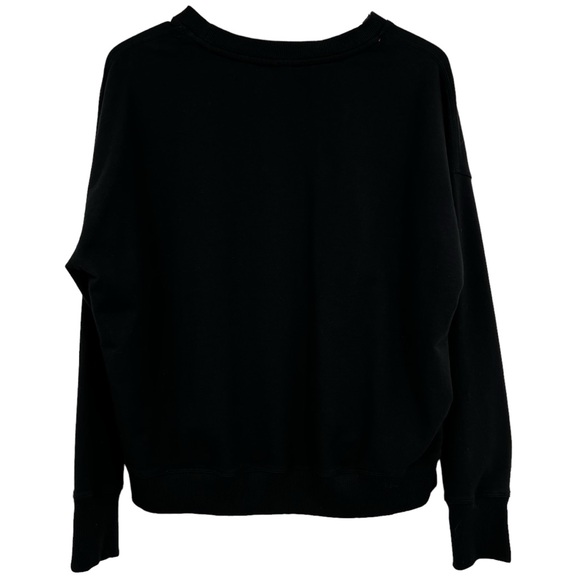 Juicy Couture Sport Black Crewneck Pullover Long Sleeve Thumb-Hole Sweatshirt L - Picture 3 of 12